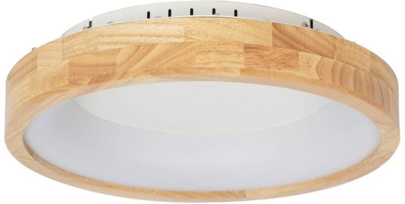 Lucande - led Deckenleuchte 'Samvel' aus Holz für Wohnzimmer & Esszimmer von