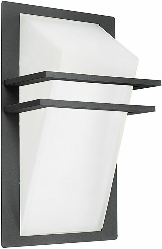 Außenwandleuchte E27 IP44 Weiß Anthrazit Terrasse Haus Glas Aluminium Modern