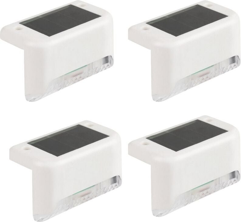 4Pcs LED Solar Pfad Treppen Lichter Outdoor Garten Hof Zaun Wand Landschaft Lampe Licht für Hof