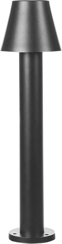 LED-Pollerleuchte Schwarz Aluminium 60 cm Hoch Modern mit Montageplatte Outdoor Garten Terrasse Einfahrt Beleuchtung Auß...