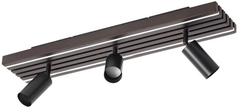 LED Deckenlampe "Tiron" aus Holz dimmbar für Wohnzimmer & Esszimmer von Lucande