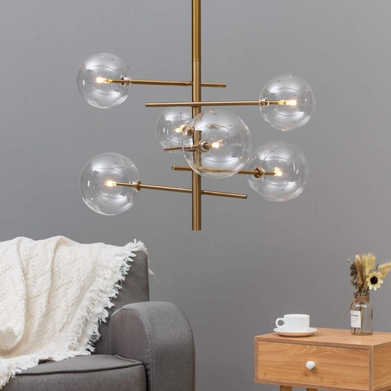 Kosilum - Design-Hängeleuchte mit mehreren Glaskugeln - Osam