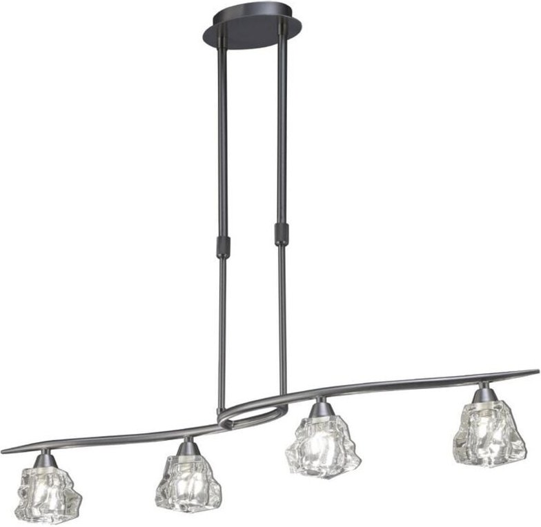 Inspired Mantra - Iku - Teleskop 4 Licht G9 Linie, Satin Nickel