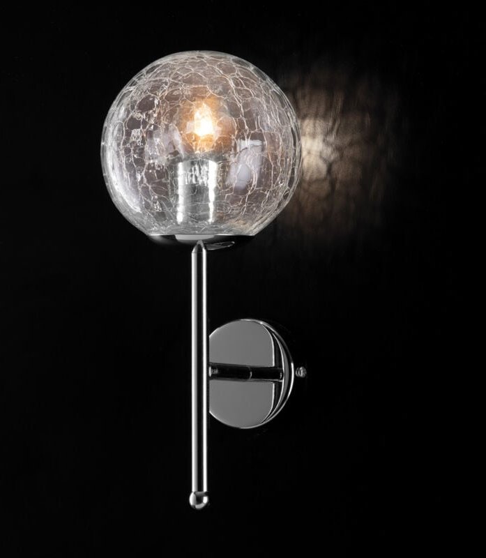 Tresor - Wandleuchte aus poliertem Chromeisen, 1 Licht .14 - P.15 - BL215-AP1-CR - Bonetti Illumina