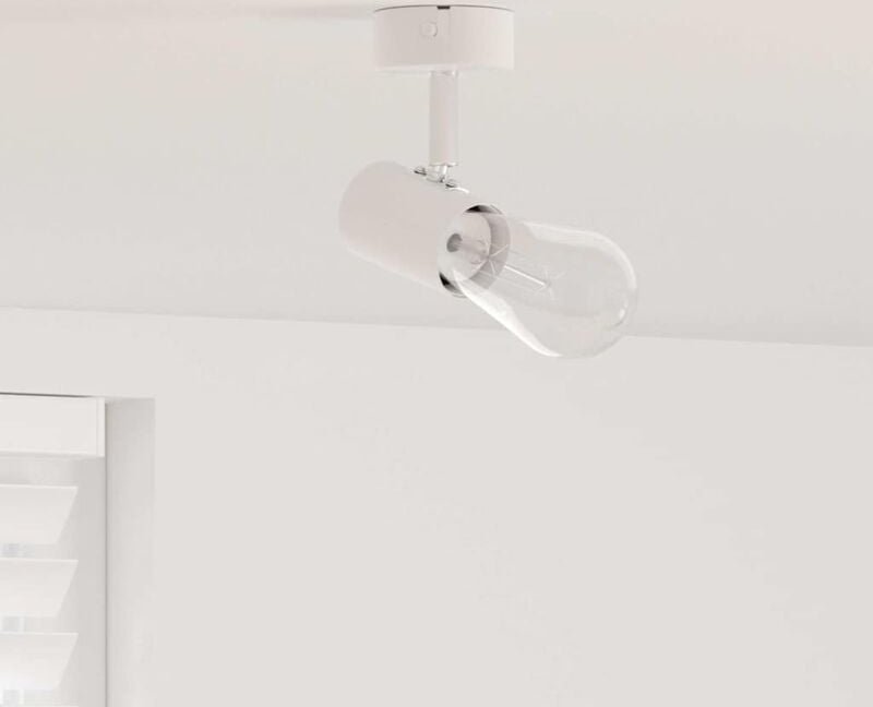 Deckenstrahler Weiß 6.5 x 6 x 11.5 cm Stahl Vidaxl