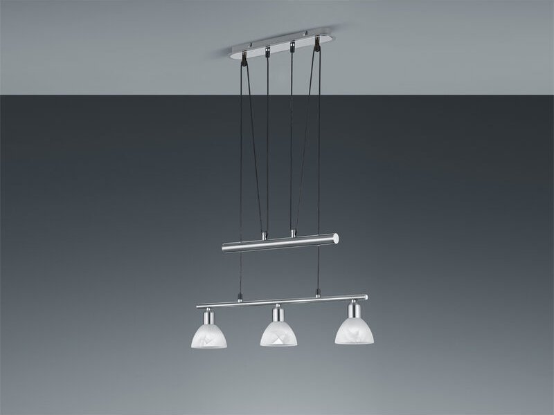 Aufhängung nach oben und unten 3 Lichter Rocker Levisto Nickel Trio Lighting