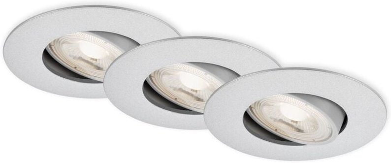 Led Einbauleuchte 4,4 cm 3x 4,9 Watt IP65 480lm chrom Briloner