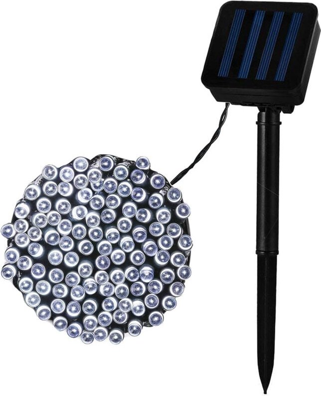 LED-Girlande Solar Aussen Kabel 22m 3000K Warmweiß