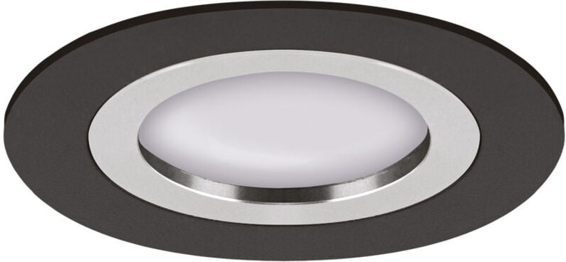 PLUTO C runde Spot-Deckenleuchte, schwarz/chrom