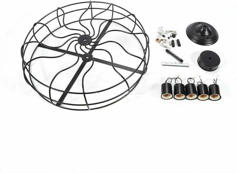 E27 Retro Deckenlampen Pendelleuchte Industrie Fan Kronleuchter Hängelampe Wohnzimmer Deckenlampe
