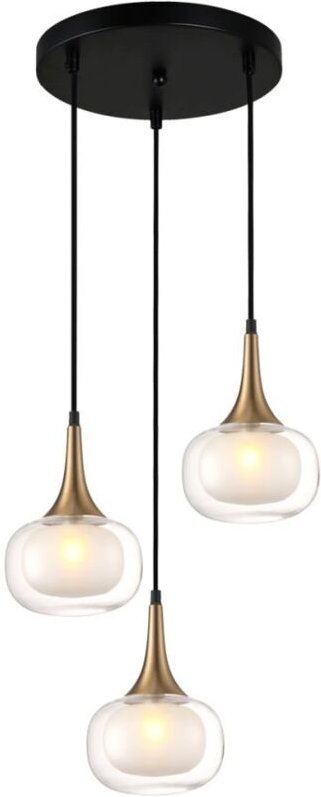 Italux - Konila Moderne 3-flammige Cluster-Pendel-Deckenleuchte, G9