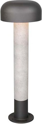 Stehlampe Terrasse Außenleuchte Standleuchte Aluminium betonfarben IP54 H 54 cm