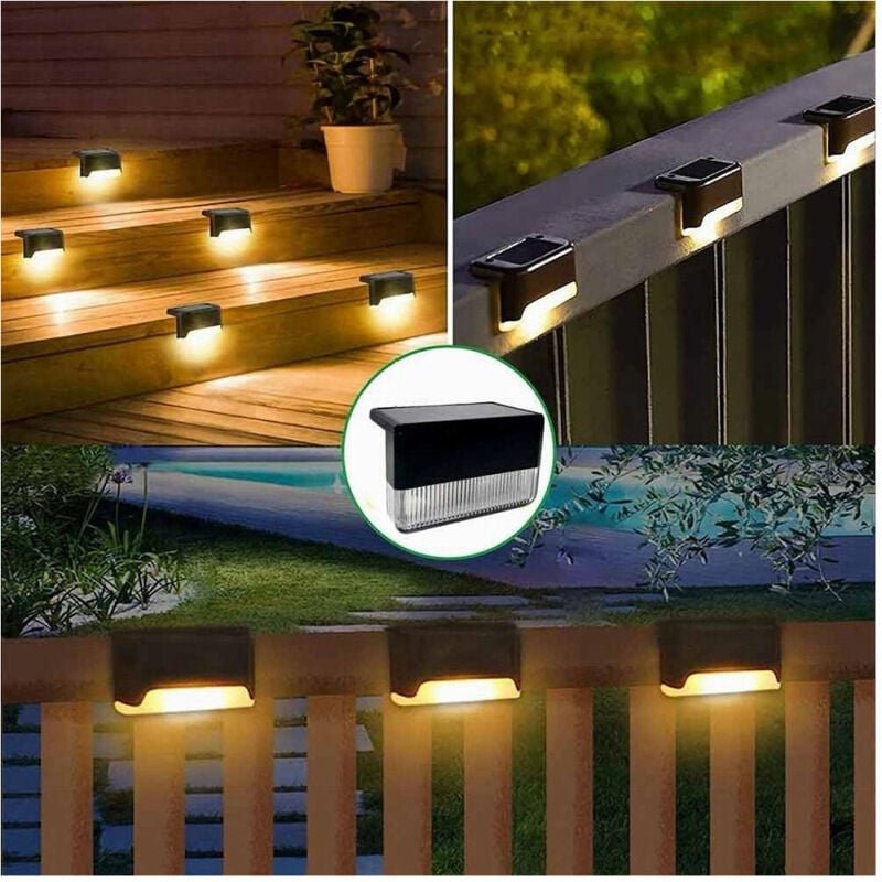 Trade Shop Traesio - Trade Shop - Solar Gartenleuchte led Lampe Solarpanel Licht 3000K+RGB IP65 XGTJD-001KC -