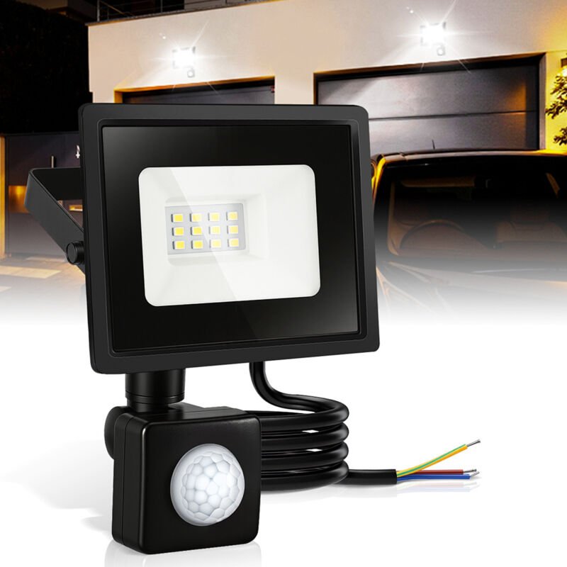 TolleTour LED Strahler mit Bewegungsmelder 4X 20W , 6000K Kaltweiß Außenbeleuchtung Scheinwerfer