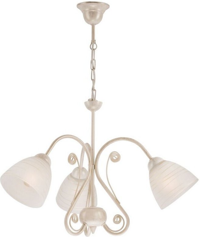 Lamkur Lighting - Lamkur Emilio Mehrarmige Pendel-Deckenleuchte mit Glasschirmen, weiß, 3x E27