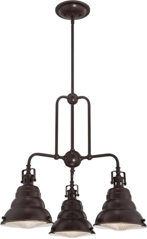 Elstead - Kronleuchter Hängelampe Pendelleuchte Bronze d 61 cm 3 Flammig Esszimmerleuchte