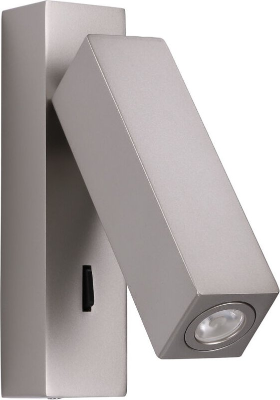 Luz de lectura hall surface led 3w 3000k níquel satinado 108lm