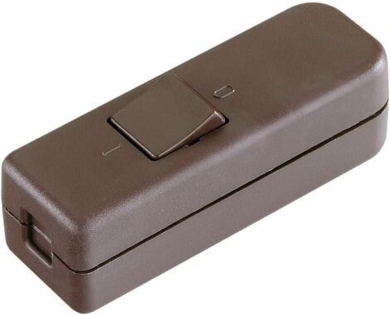 Inter Bär - interBär 8006-009.01 Schnurschalter Braun 1 x Aus/Ein 6 a 1 St.