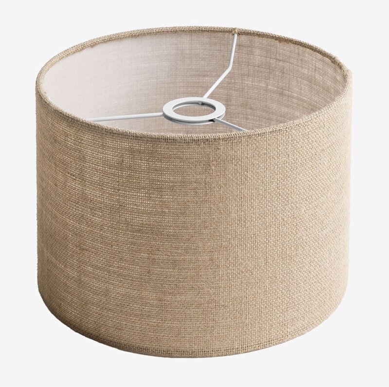 Arlina SKLUM Lampenschirm aus beigem Leinenstoff Ø30 cm - ↑20 cm
