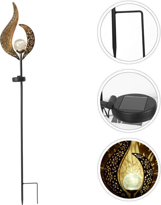 Wasserdichte LED-Solar-Lichterkette für den Außenbereich, ideal für Gehwege, Rasenflächen, Terrassen oder Gärten (Bronze...