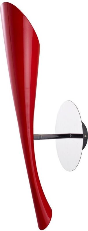 Inspired Mantra Pop Wandleuchte mit Schalter, 1 Licht, E27, glänzendes rotes/weißes Acryl/poliertes Chrom, Kompaktleucht...