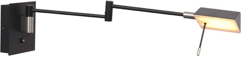 Steinhauer - wandleuchte - Retina - schwarz - metall - bettlampe