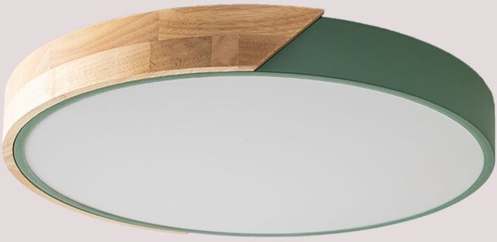 Jan LED-Deckenleuchte Celadón - Madera Natural Ø40 cm - Sklum