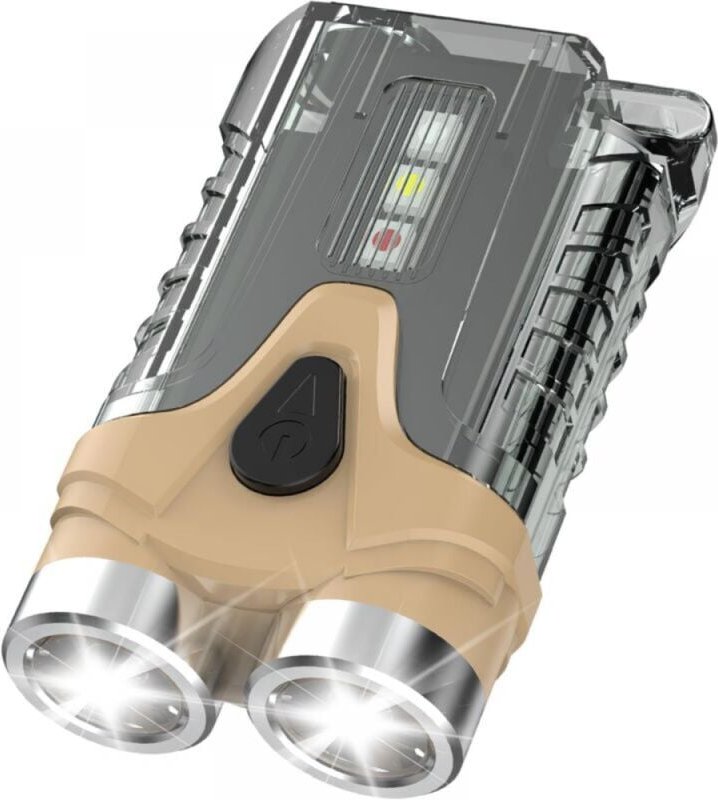 Ultrahelle, wiederaufladbare 800-Lumen-LED-Taschenlampe, Mini-Schlüsselanhänger-Taschenlampe mit Magnet, 7 Modi, IPX5 wa...