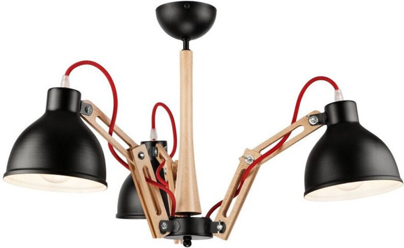 Thumbnail - Lamkur Lighting - Lamkur Marcello Adjustable Mehrarm-Pendel-Deckenleuchte Natur, 3x E27