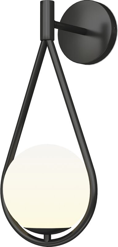 Schwarze Wandleuchte - Kugel- Tear Schwarz