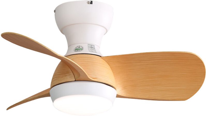 23-Zoll-Mini-LED-Deckenventilator mit 3 wechselbaren Farben, 3 ABS-Flügeln, Fernbedienung und Gleichstrommotor für Schla...