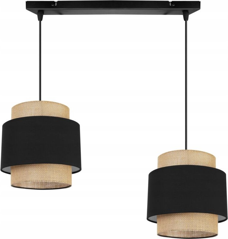 Hängelampe, Deckenleuchter, Lampenschirm, Boho Juta