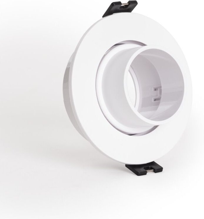 Efectoled - Downlight-Ring Rund Schwenkbar mit niedrigem ugr für LED-Glühbirne GU10 / GU5.3 Schnitt Ø75 mm Suefix Weiß