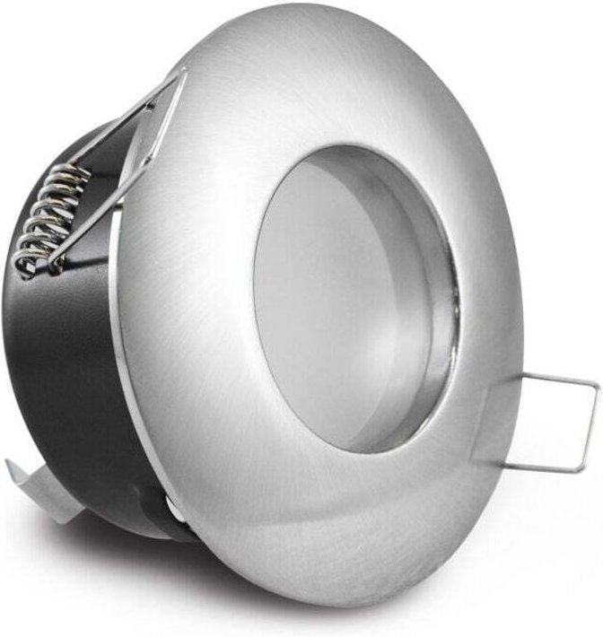 1er-Pack Einbaustrahlerrahmen, Strahlergehäuse aus gebürstetem Edelstahl, verwendet für Badezimmer, Wohnzimmer, Küche, S...