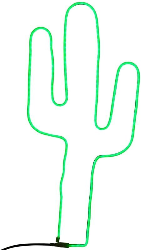 Leuchtender Cactus mit led für draußen