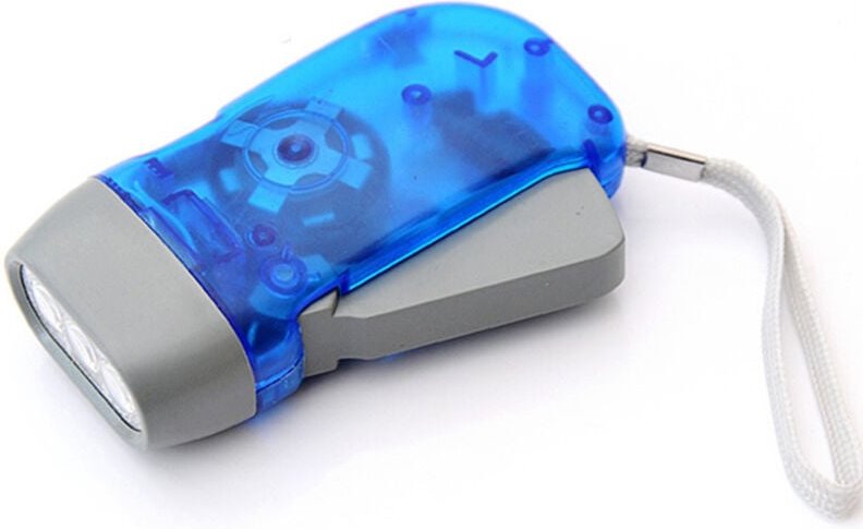 Manuelle Druckknopf-Taschenlampe – Gartenbedarf – 3 LED-Taschenlampen