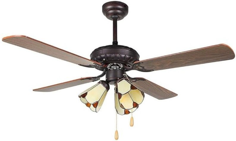 Suinga - Orbegozo Deckenventilator mit Licht, 4 Flügel, 105 cm Durchmesser, 60 w und 3 Geschwindigkeiten.