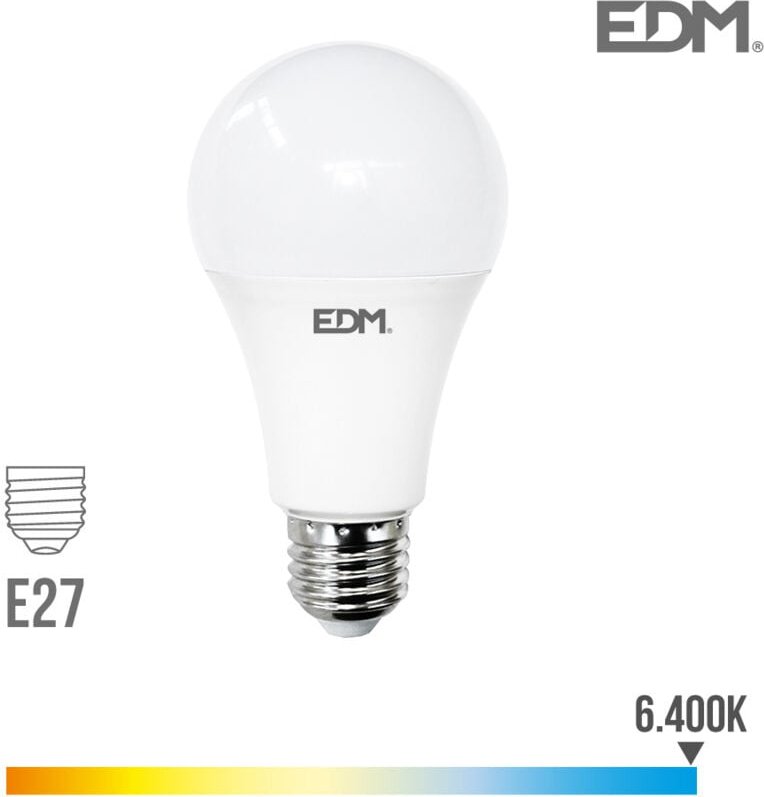 EDM - Standard LED-Glühbirne E27 24 w 2700 lm 6400 k Kaltlicht Ø7 x 13,6 cm