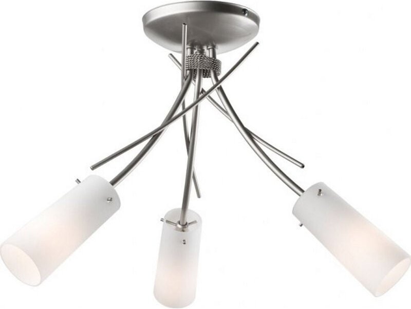 Lamkur Lighting - Lamkur Oshine Multi Arm Halbbündige Deckenleuchte Satin, 3x E14