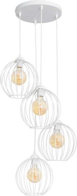 Mercure Cluster Pendelleuchte Weiß 40cm - Helam