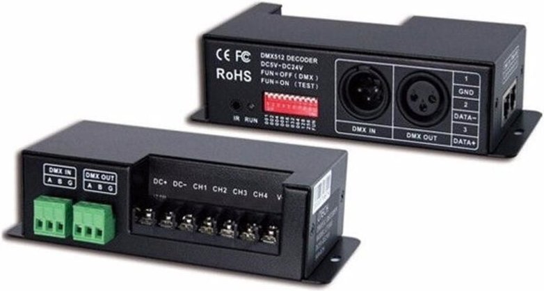 Decoder Dmx-512 A Rgbw 5-24v 24a Lt-840-6a Lt-840-6a