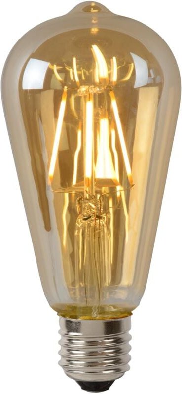 Lucide ST64 - Glühfadenlampe - Ø 6,4 cm - LED Dim. - E27 - 1x5W 2700K - Amber