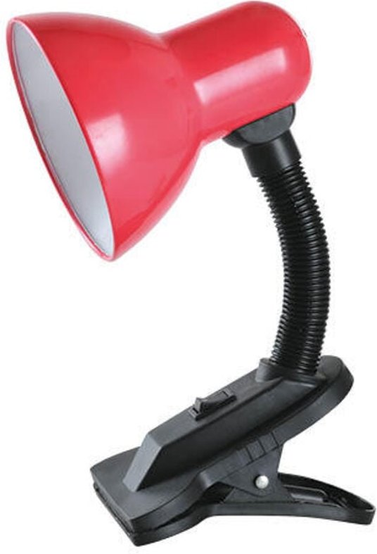 Schreibtischlampe mit Klemme Saidu E27 Rot