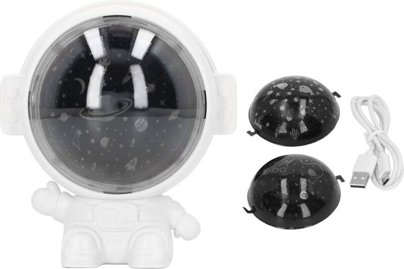 Astronauten-Sternenprojektor mit rotierender Lampe, USB-Ladefunktion, Astronauten-Sternenprojektor mit Musikfunktion, 5V...