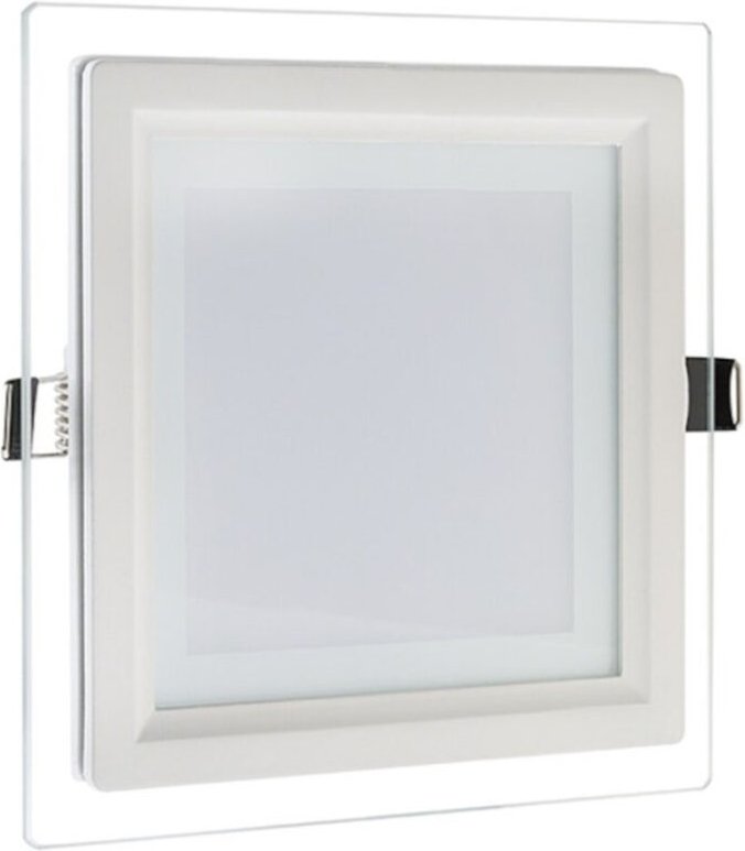 Trade Shop Traesio - Trade Shop - schlankes led-panel quadratisch einbau 24W glasrahmen cct 3000K 4000K 6500K P205E-Q3C ...