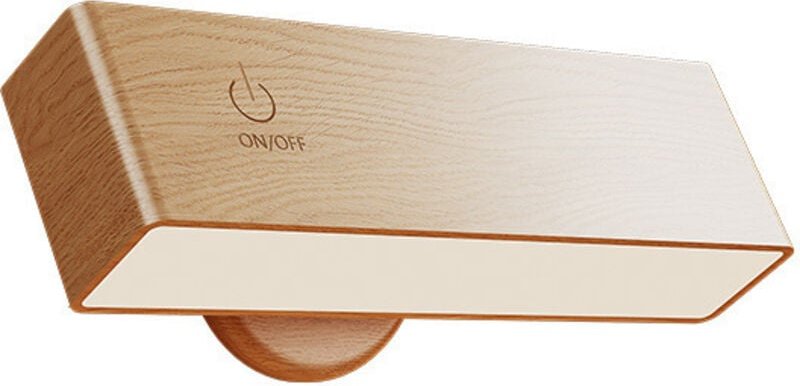 Thumbnail - Jalleria - Wandleuchte aus Holz für den Innenbereich, kabellose Wandleuchte mit USB-Aufladung, Helligkeitsanpassungslamp...