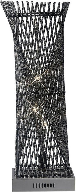 Inspired Arista Aluminium Arista Square Twisted Tischlampe 5-flammig G4, poliertes Chrom/Schwarz, NICHT LED/CFL-kompatib...