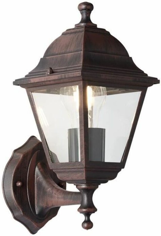 Wandleuchte Brilliant Nissie Außenbereich Oxidiertes Schwarz E27 60 W