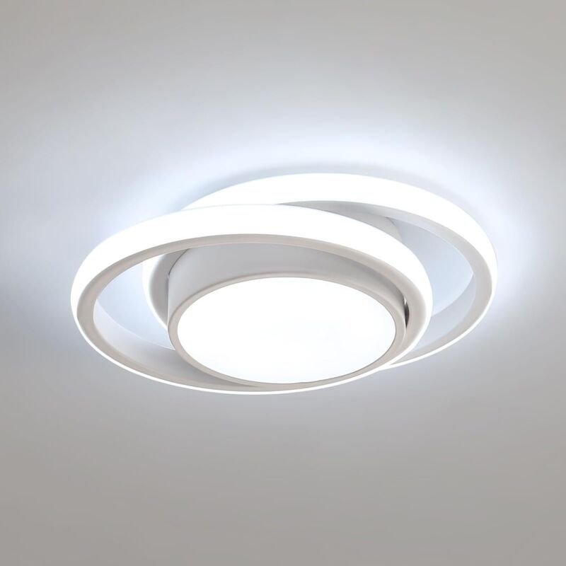Sjqka - LED-Deckenleuchte, runde Deckenlampe, 32 w, 2350 lm, moderne Deckenleuchte für Flur, Schlafzimmer, Badezimmer, K...