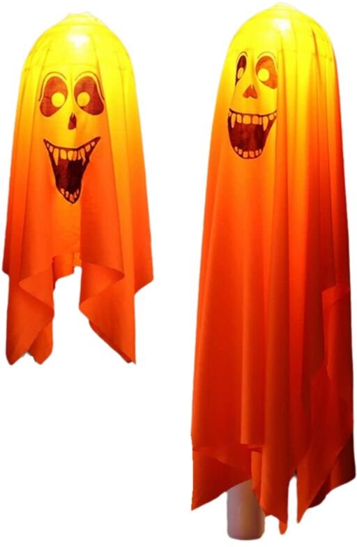 Halloween Deko Lichter, led Blinklichter Orange Smile